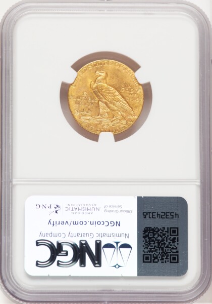 1908-D $5 65 NGC