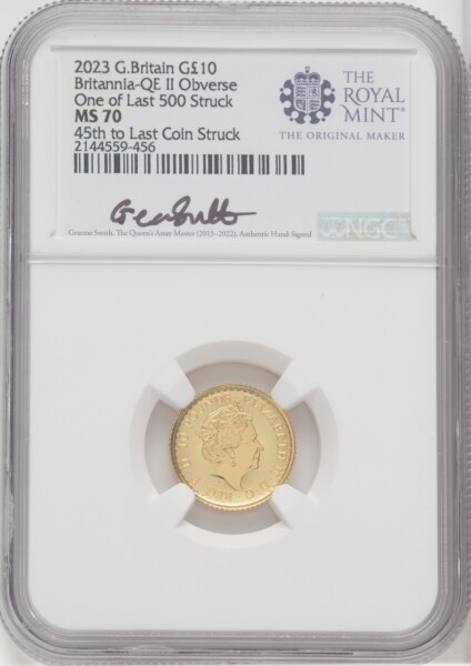 2023 G.B. G10 BRITANNIA 2 COIN KING AND QUEEN SET #45 70 NGC