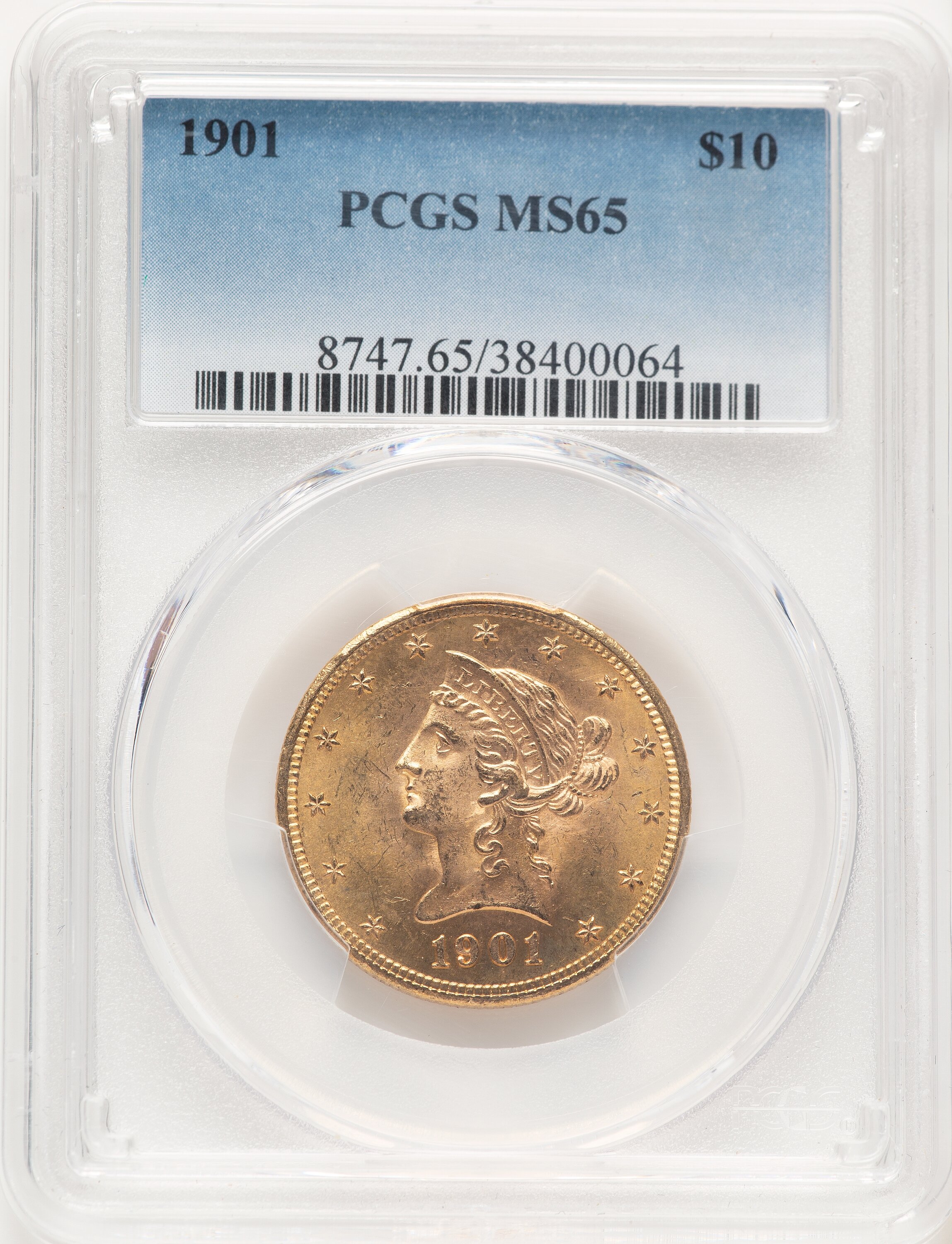 1901 $10 65 PCGS
