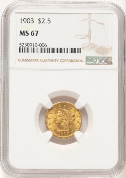 1903 $2 1/2 67 NGC