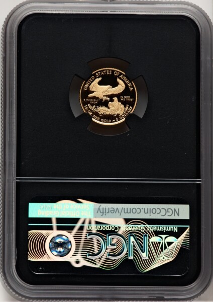 2020-W $5 One-Tenth Ounce Gold Eagle, DC Miles Standish 70 NGC