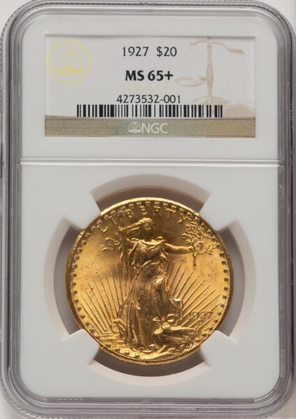 1927 $20 NGC Plus 65 NGC