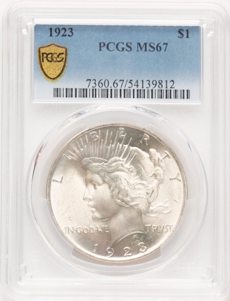1923 S$1 PCGS Secure 67 PCGS