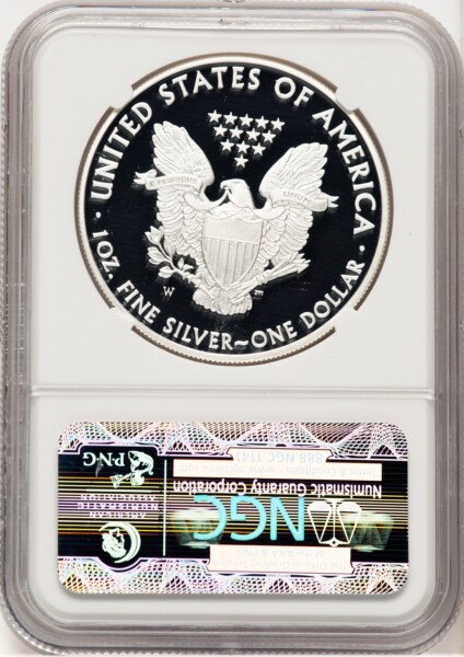 2010-W Proof Silver Eagle 1 oz ER ALS Label 70 NGC