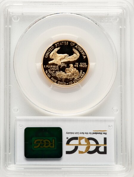 2003-W $10 Quarter-Ounce Gold Eagle, PR DC Blue Gradient 70 PCGS