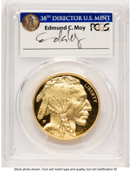 2016-W Proof Gold Buffalo 1 oz FS Ed Moy 70 PCGS