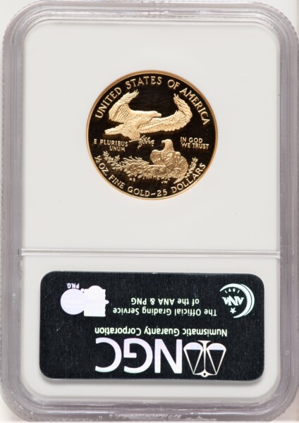 1995-W Proof Gold Eagle 1/2 oz Brown Label 70 NGC