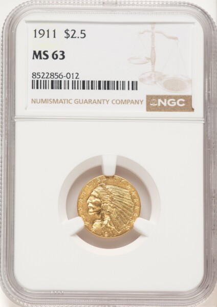 1911 $2 1/2 63 NGC