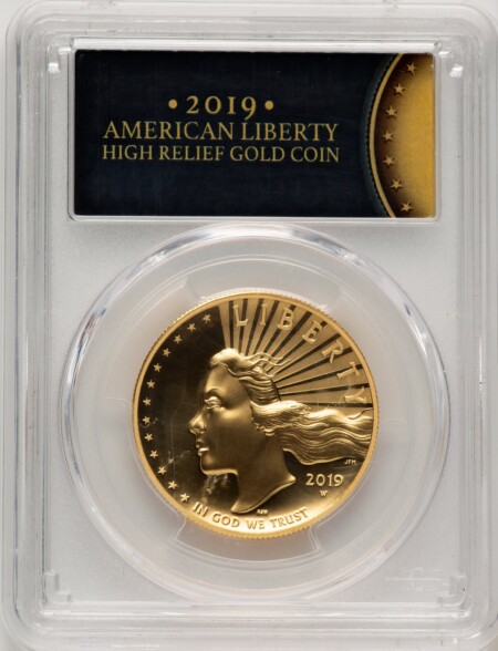 2019-W G$100 American Liberty High Relief, Enhanced Non Designation 70 PCGS