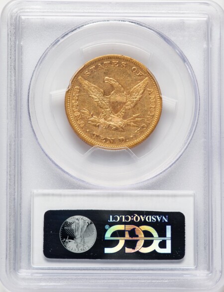 1862 $10 Blue Gradient 50 PCGS