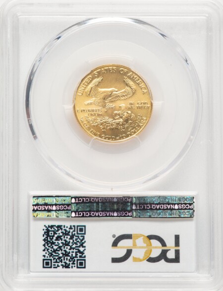 1989 Gold Eagle 1/4 oz Blue Gradient 69 PCGS