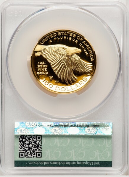 2017-W G$100 American Liberty High Relief, DC Ron Drzewucki 70 CACG