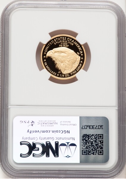 2024-W Proof Gold Eagle 1/4 oz FDI 1ST 70 NGC