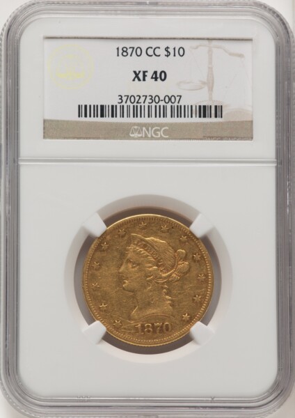 1870-CC $10 40 NGC