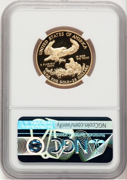 2017-W Proof Gold Eagle 1/2 oz 2020 West Point Mint Hoard Reagan Bust Art 70 NGC