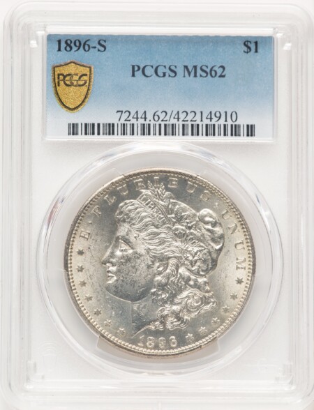 1896-S S$1 PCGS Secure 62 PCGS