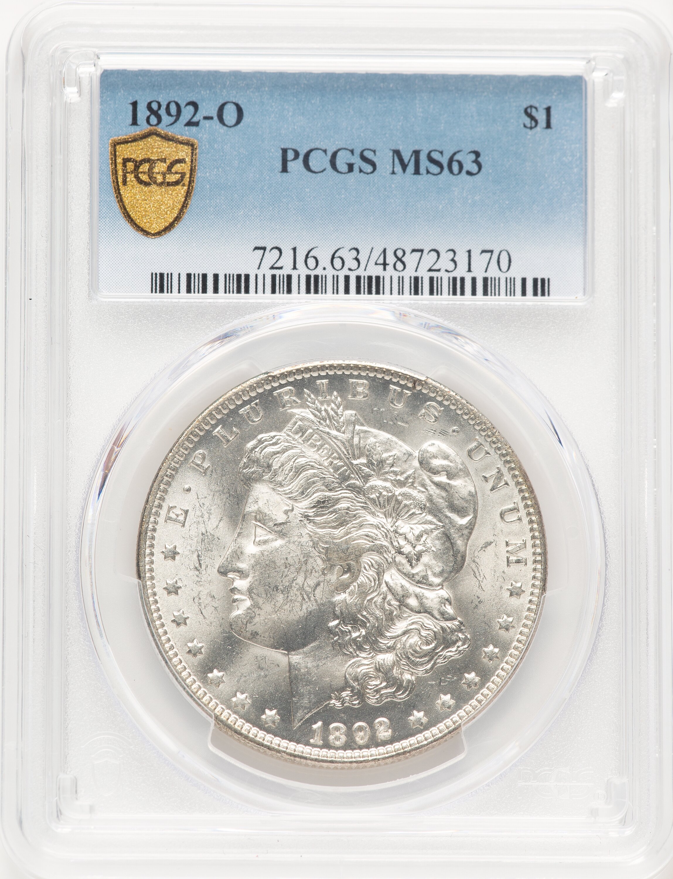 1892-O S$1 PCGS Secure 63 PCGS