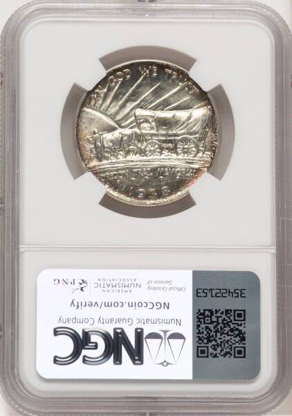 1938-D 50C Oregon, MS 68 NGC