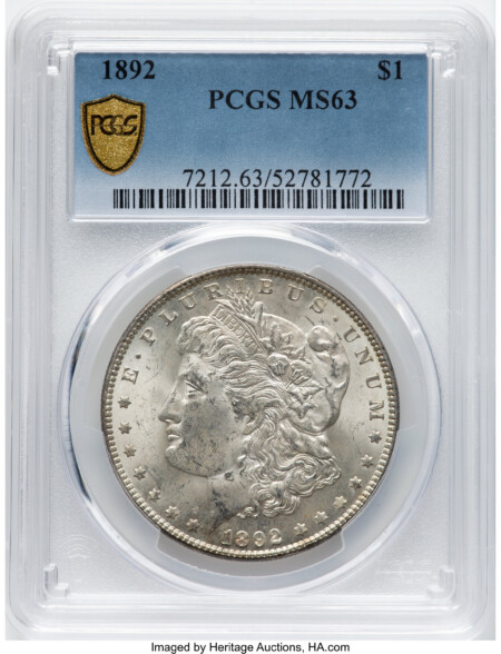 1892 S$1 PCGS Secure 63 PCGS