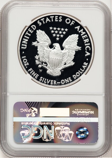 2015-W Proof Silver Eagle 1 oz Brown Label 70 NGC