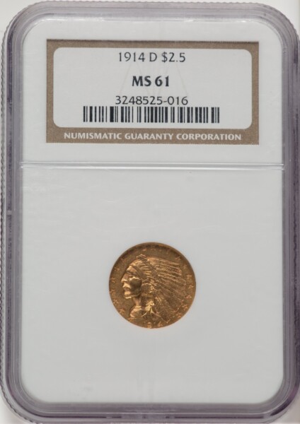 1914-D $2 1/2 61 NGC