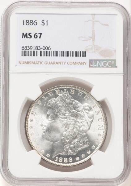1886 S$1 67 NGC