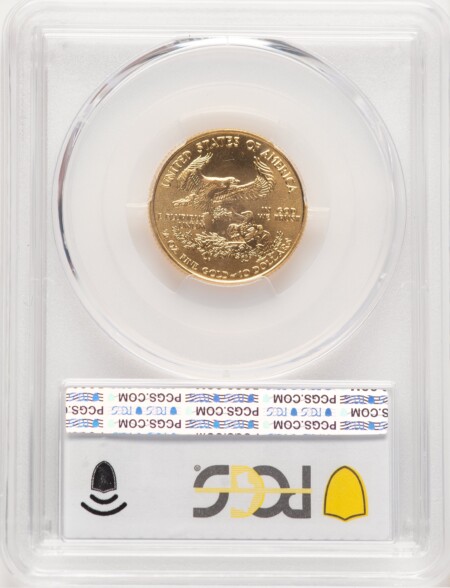 2001 Gold Eagle 1/4 oz Blue Gradient 69 PCGS