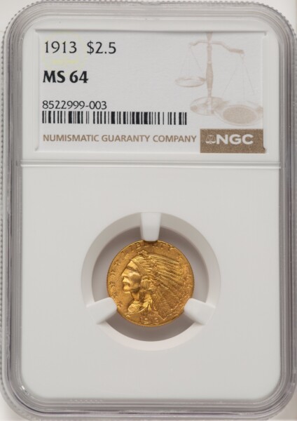 1913 $2 1/2 64 NGC