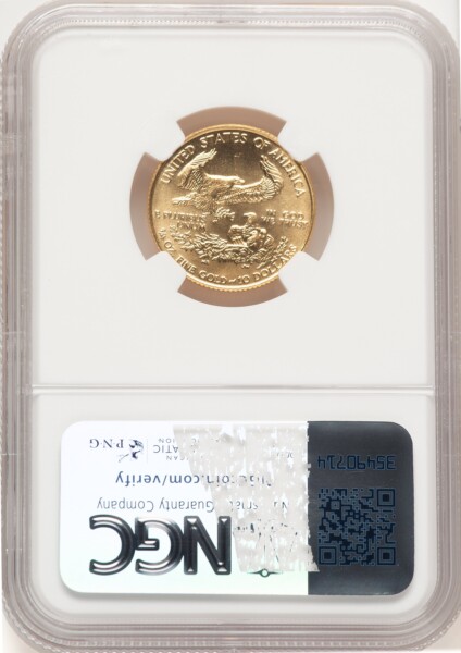 1991 Silver Eagle Brown Label 69 NGC