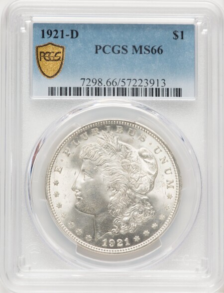 1921-D S$1 PCGS Secure 66 PCGS
