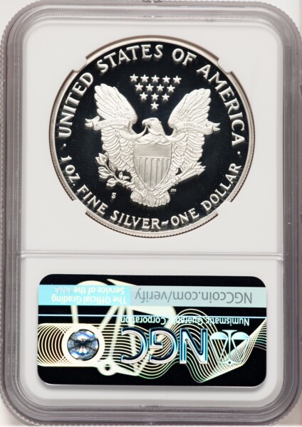 1987-S Proof Silver Eagle 1 oz Thomas Uram 70 NGC
