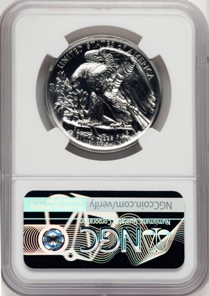 2017-W Palladium Eagle 1 oz, PL FDI Kenneth Bressett Red Book 70 NGC