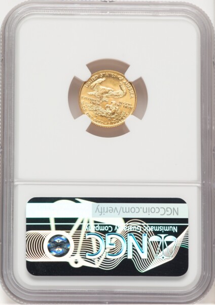 1987 Gold Eagle 1/10 oz Miley Frost 69 NGC