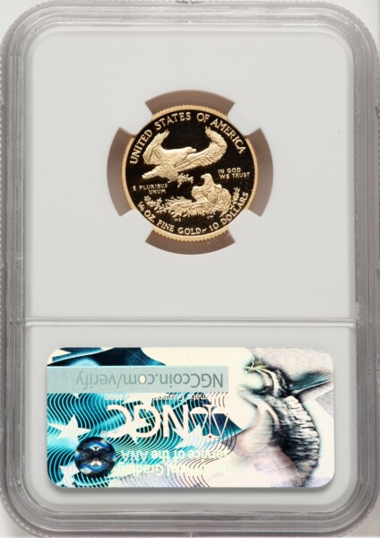 2017-W $10 Quarter-Ounce Gold Eagle, PR, DC Ed Moy 70 NGC