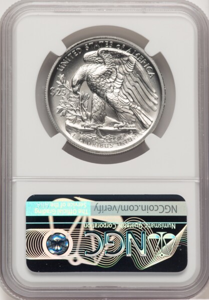 2020-W Palladium Eagle 1 oz Burnished ER Blue 70 NGC