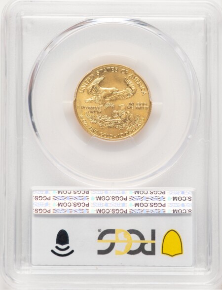 1995 Gold Eagle 1/4 oz Blue Gradient 69 PCGS