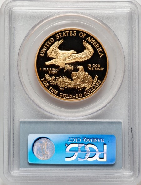 2003-W $50 One-Ounce Gold Eagle, PR DC 70 PCGS