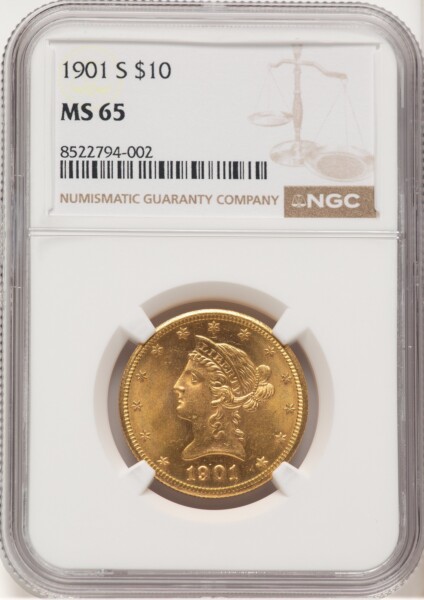 1901-S $10 65 NGC