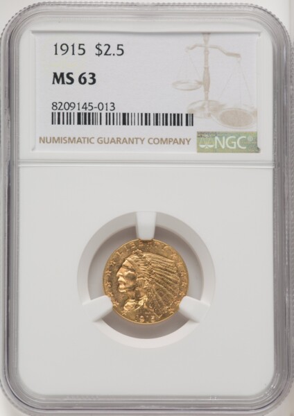 1915 $2 1/2 63 NGC