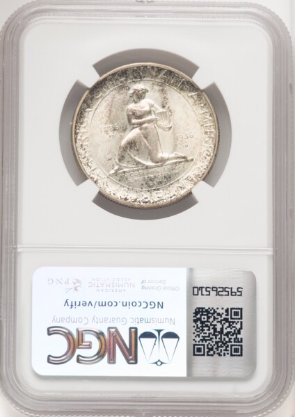 1936-D 50C Cincinnati, MS 67 NGC