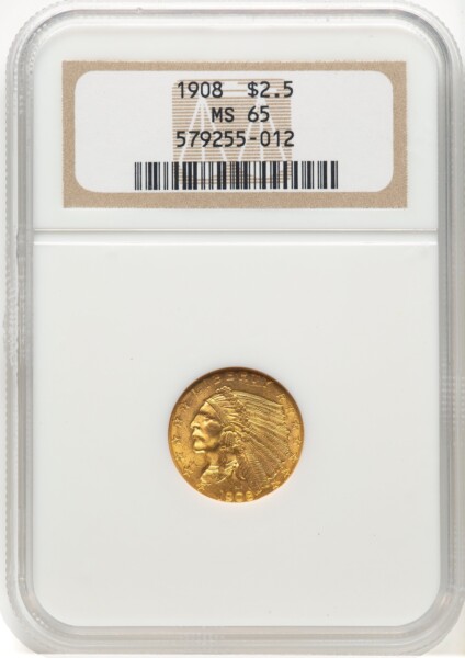 1908 $2 1/2 65 NGC