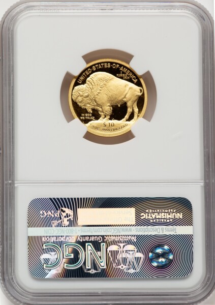 2008-W Proof Gold Buffalo 1/4 oz Mike Castle 70 NGC