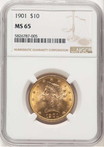 1901 $10 65 NGC