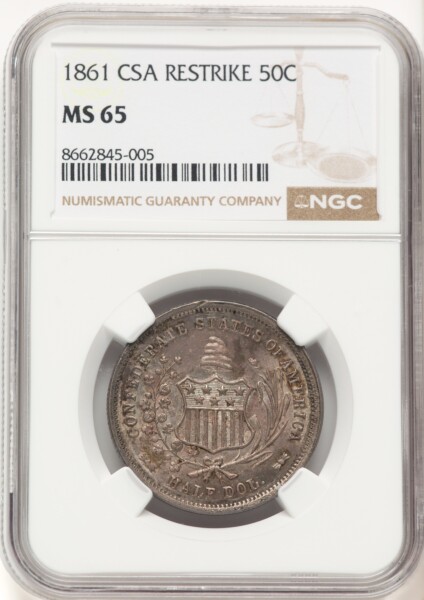 1861 50C Restrike 65 NGC
