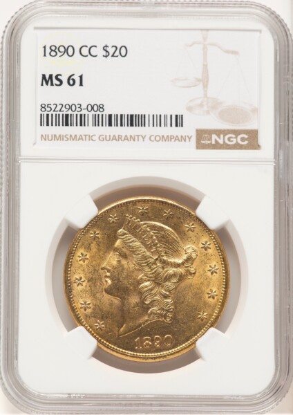 1890-CC $20 61 NGC