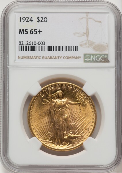 1924 $20 Saint NGC Plus 65 NGC