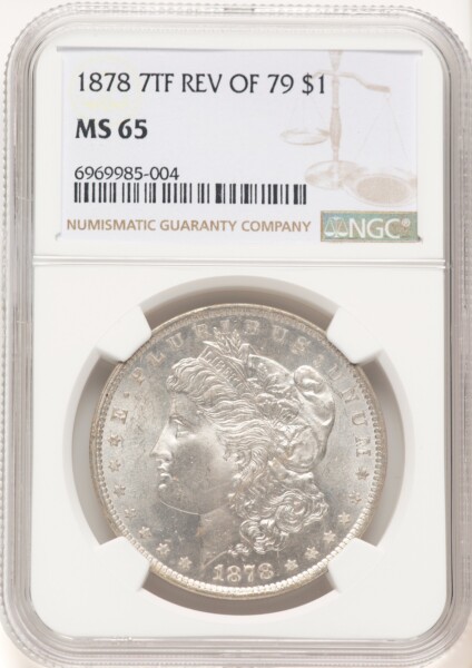 1878 7TF S$1 Reverse of 1879 65 NGC