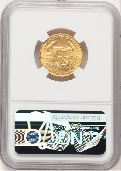 1987 Gold Eagle 1/4 oz Miley Frost 69 NGC