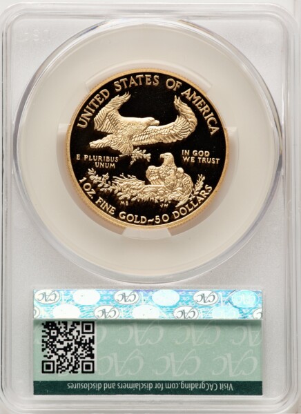 2015-W One-Ounce Gold Eagle, DC 70 CACG