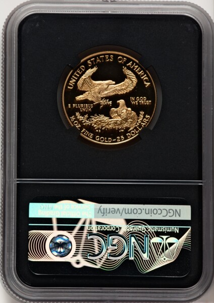 1999-W $25 Half-Ounce Gold Eagle, DC Miles Standish 70 NGC